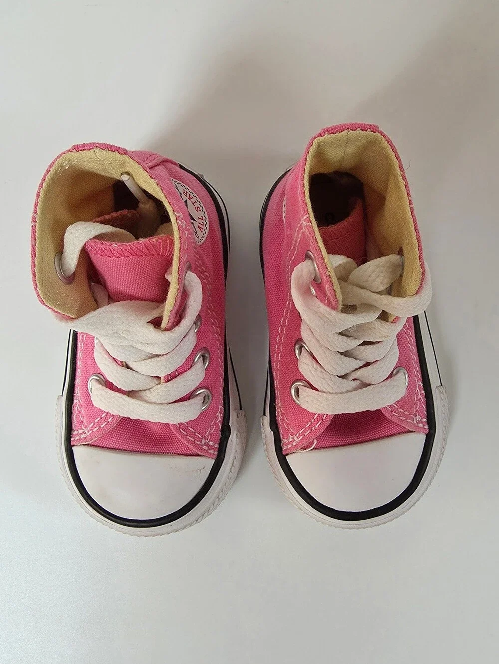 Converse All Star Chuck Taylor Pink Infant High Top Sneaker Size 2